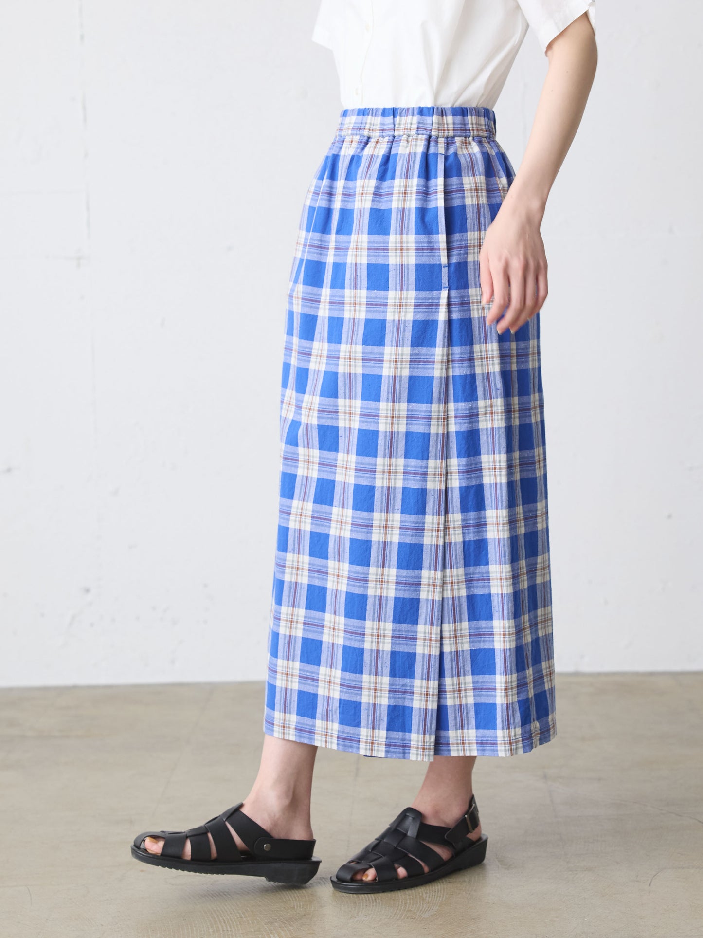 check lap like skirt