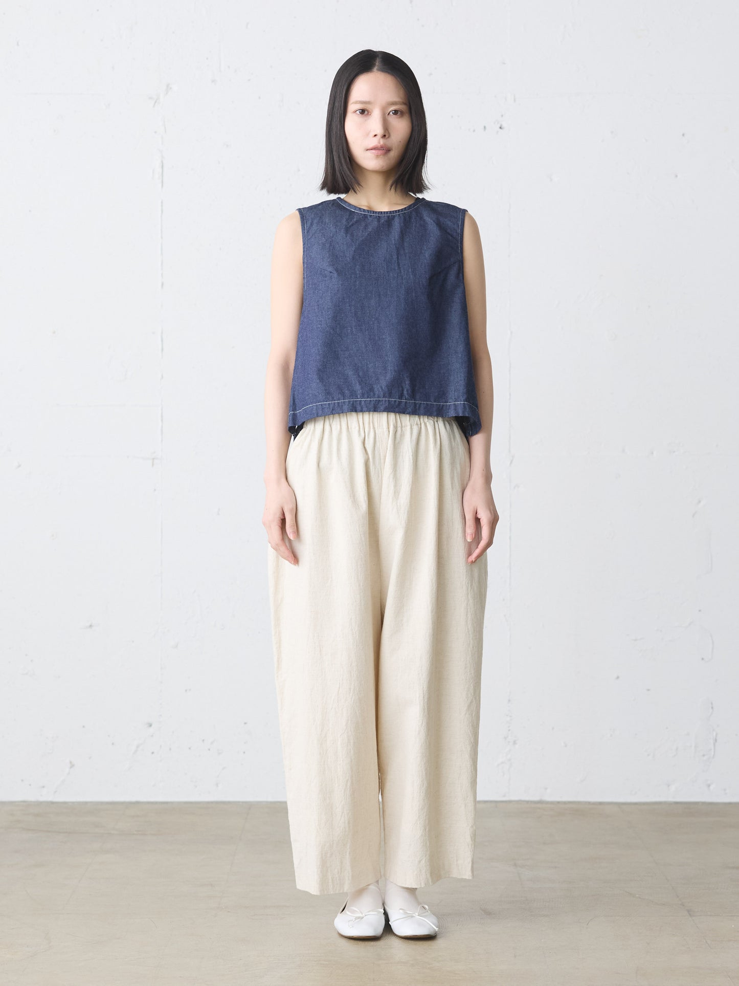 cotton linen light easy pants