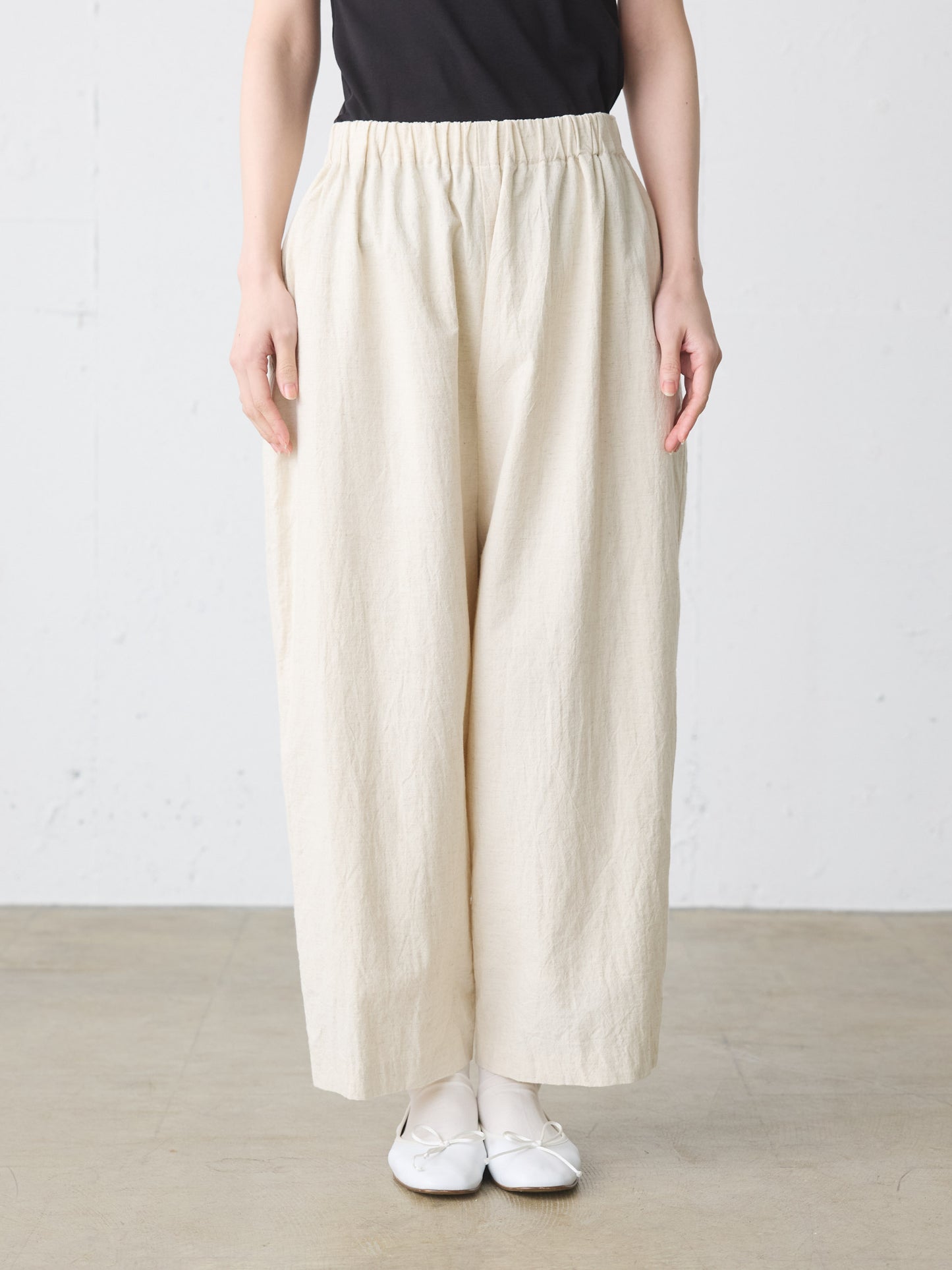 cotton linen light easy pants