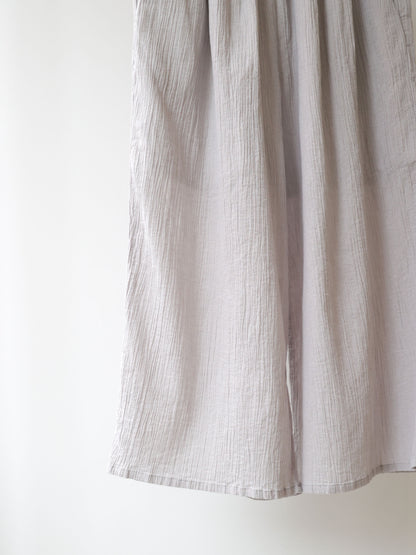 striped crepe wide easy pants