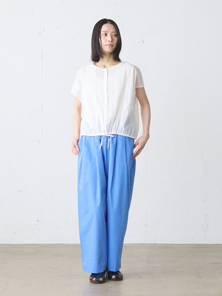 color tuck easy pants