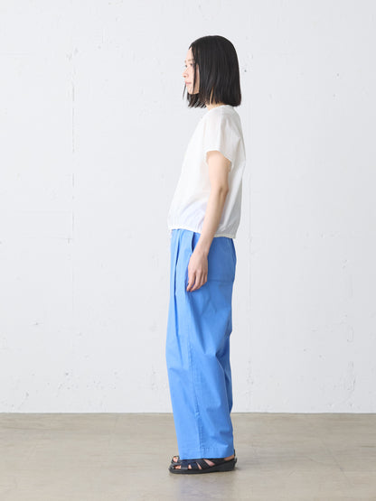 color tuck easy pants