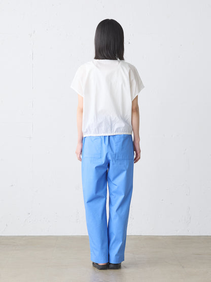color tuck easy pants