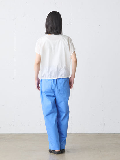 color tuck easy pants