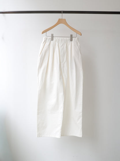 denim tuck wide easy pants