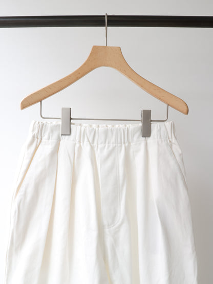 denim tuck wide easy pants
