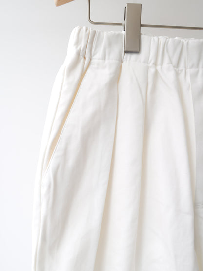 denim tuck wide easy pants
