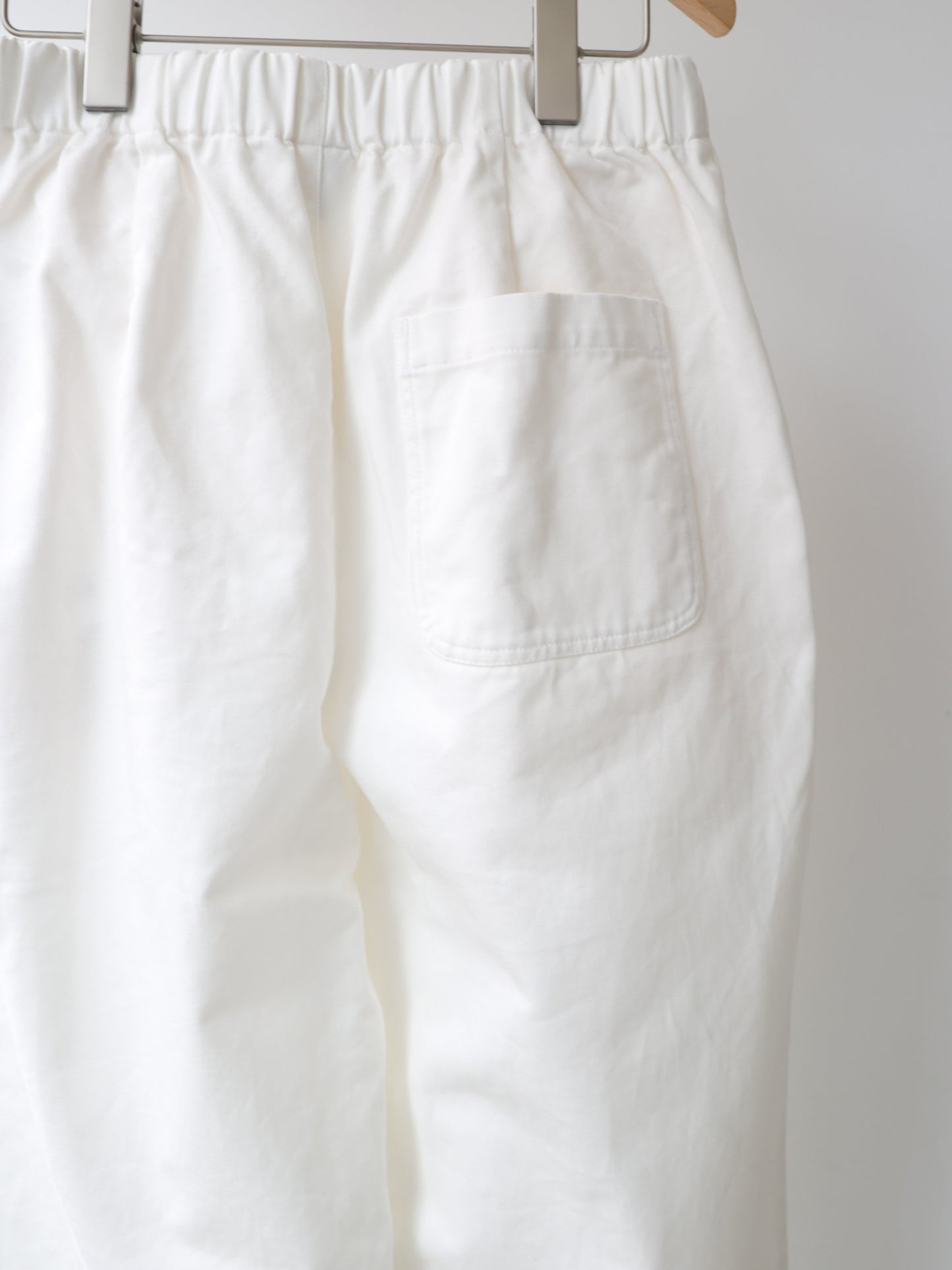 denim tuck wide easy pants