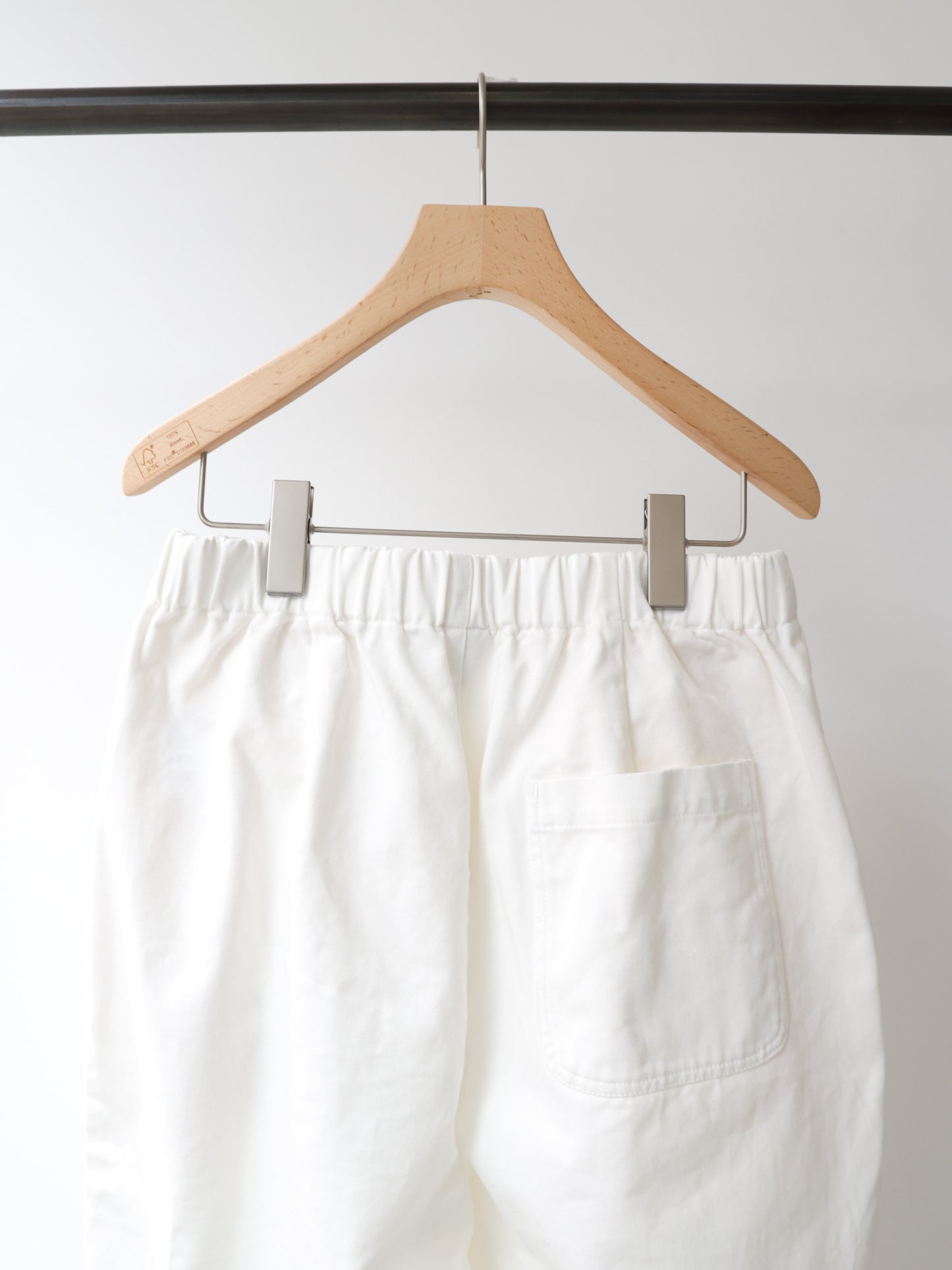 denim tuck wide easy pants