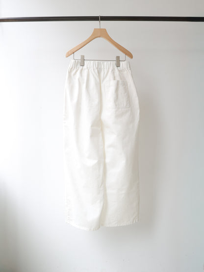 denim tuck wide easy pants