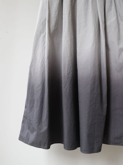 gradation dye flare skirt