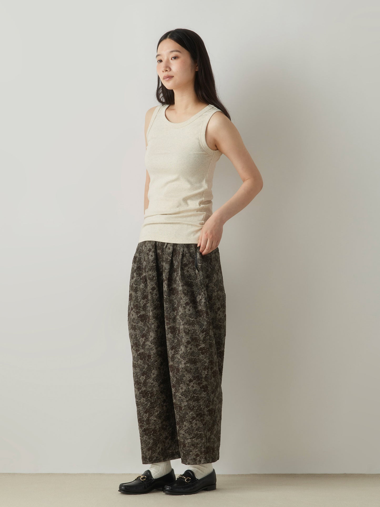 flower print easy pants
