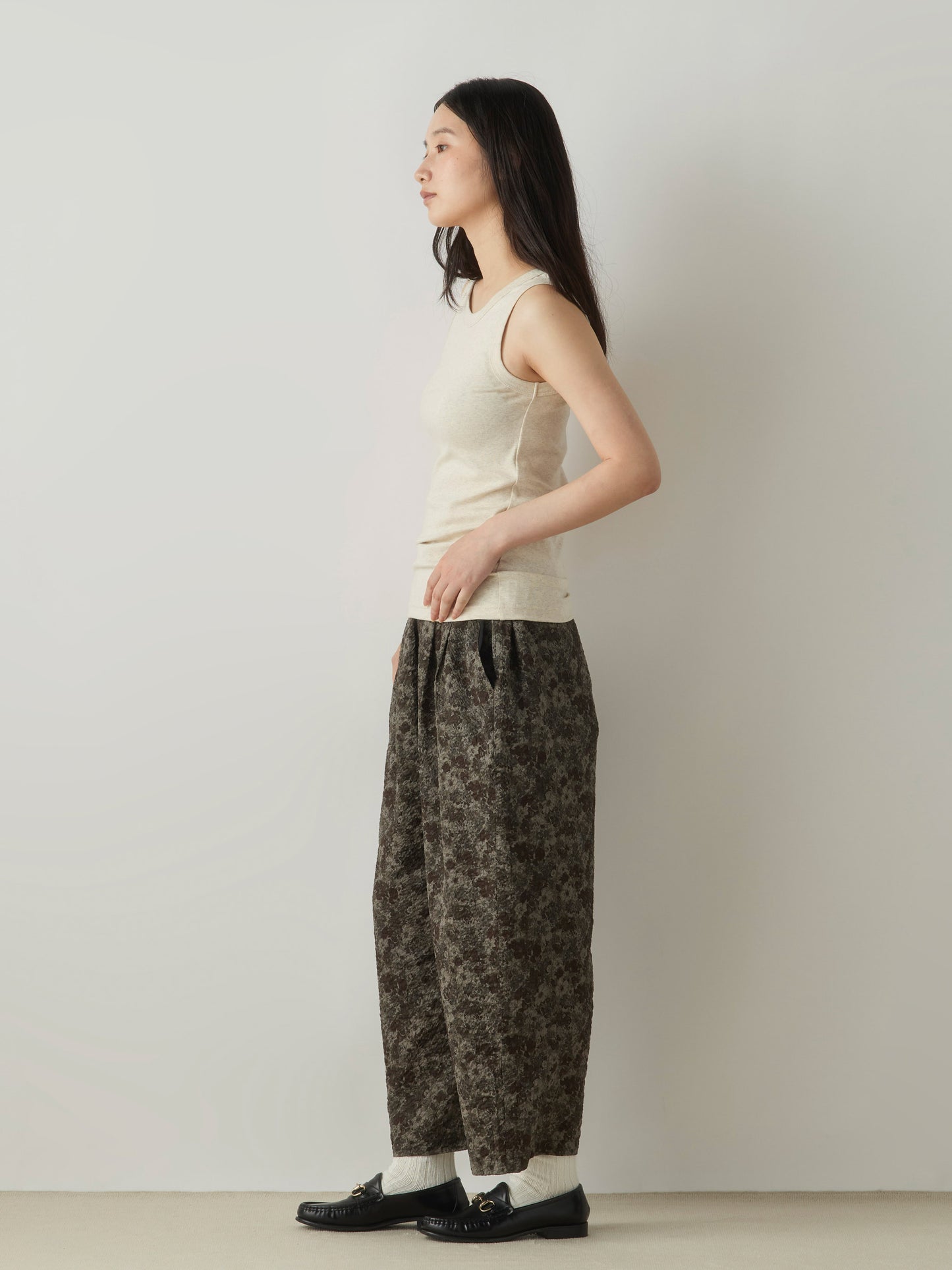 flower print easy pants