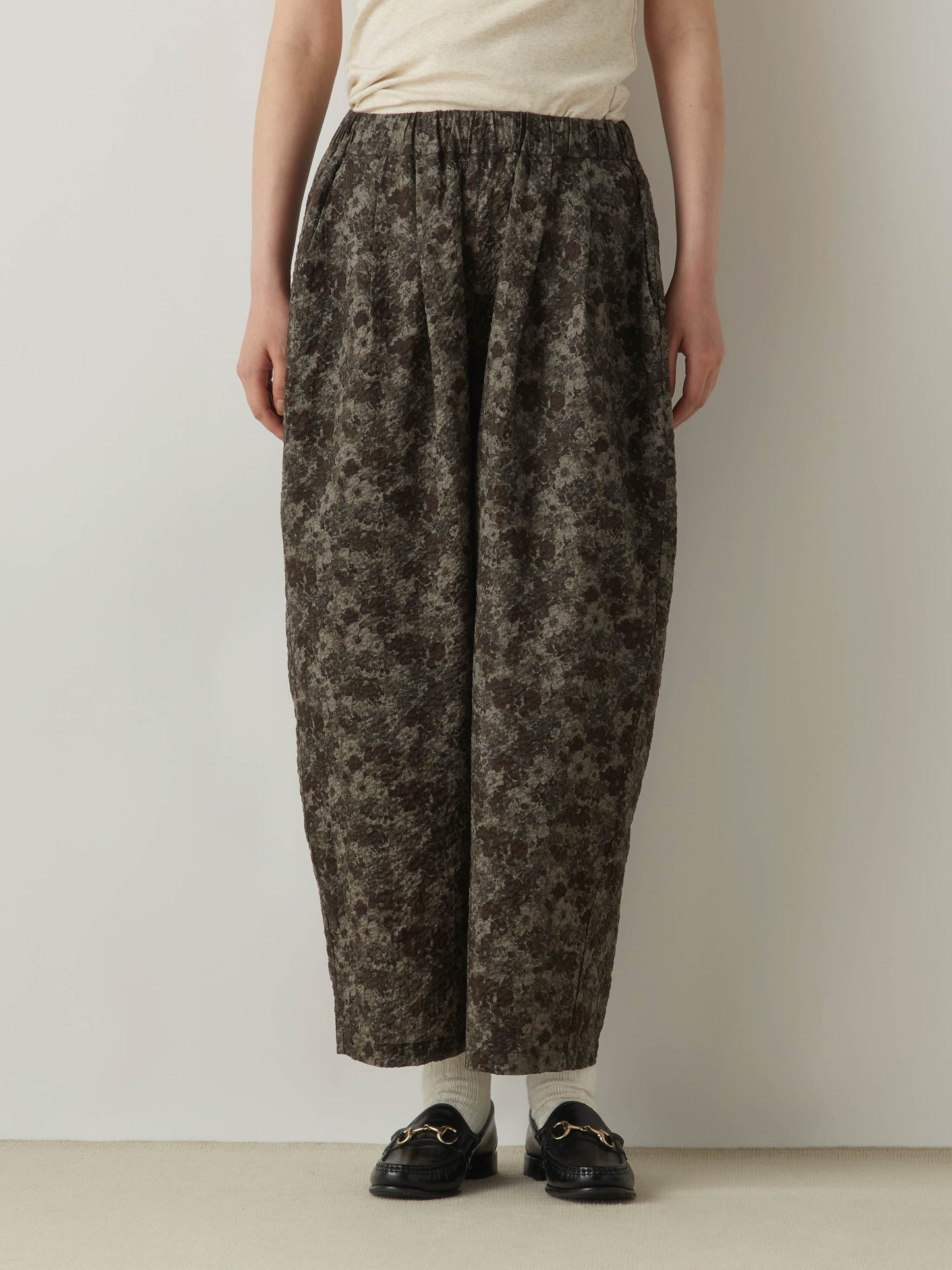 flower print easy pants