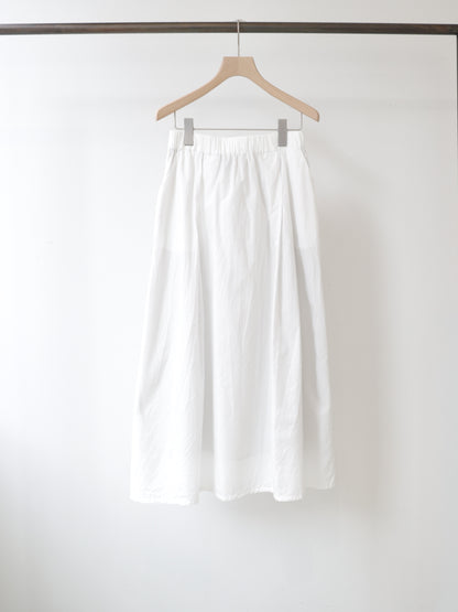 chambray tuck skirt