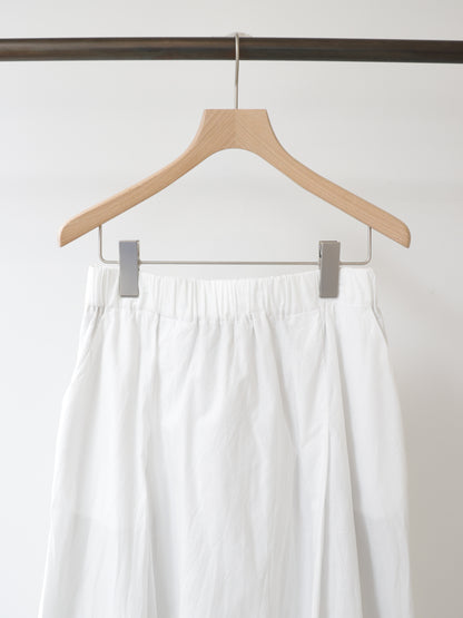 chambray tuck skirt