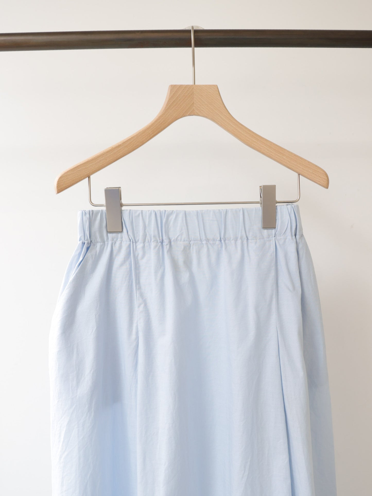 chambray tuck skirt