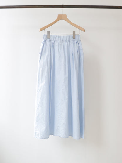 chambray tuck skirt