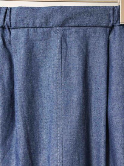 light denim cocoon skirt
