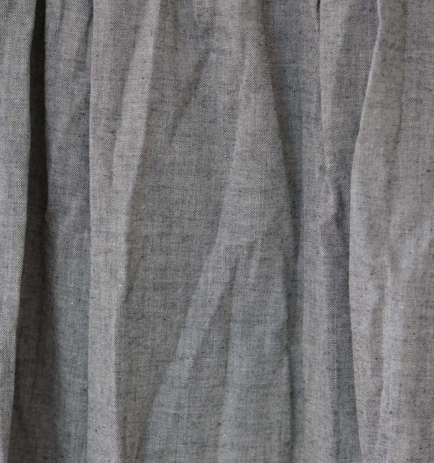chambray gather skirt