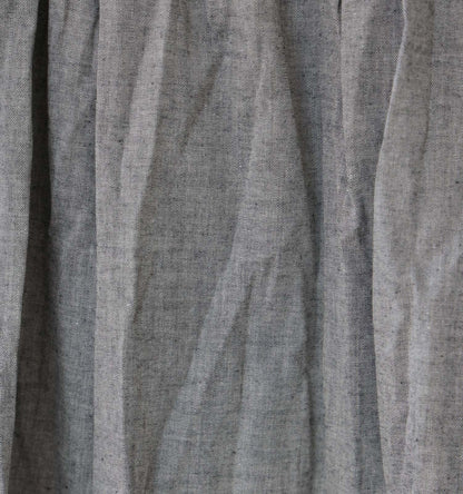 chambray gather skirt