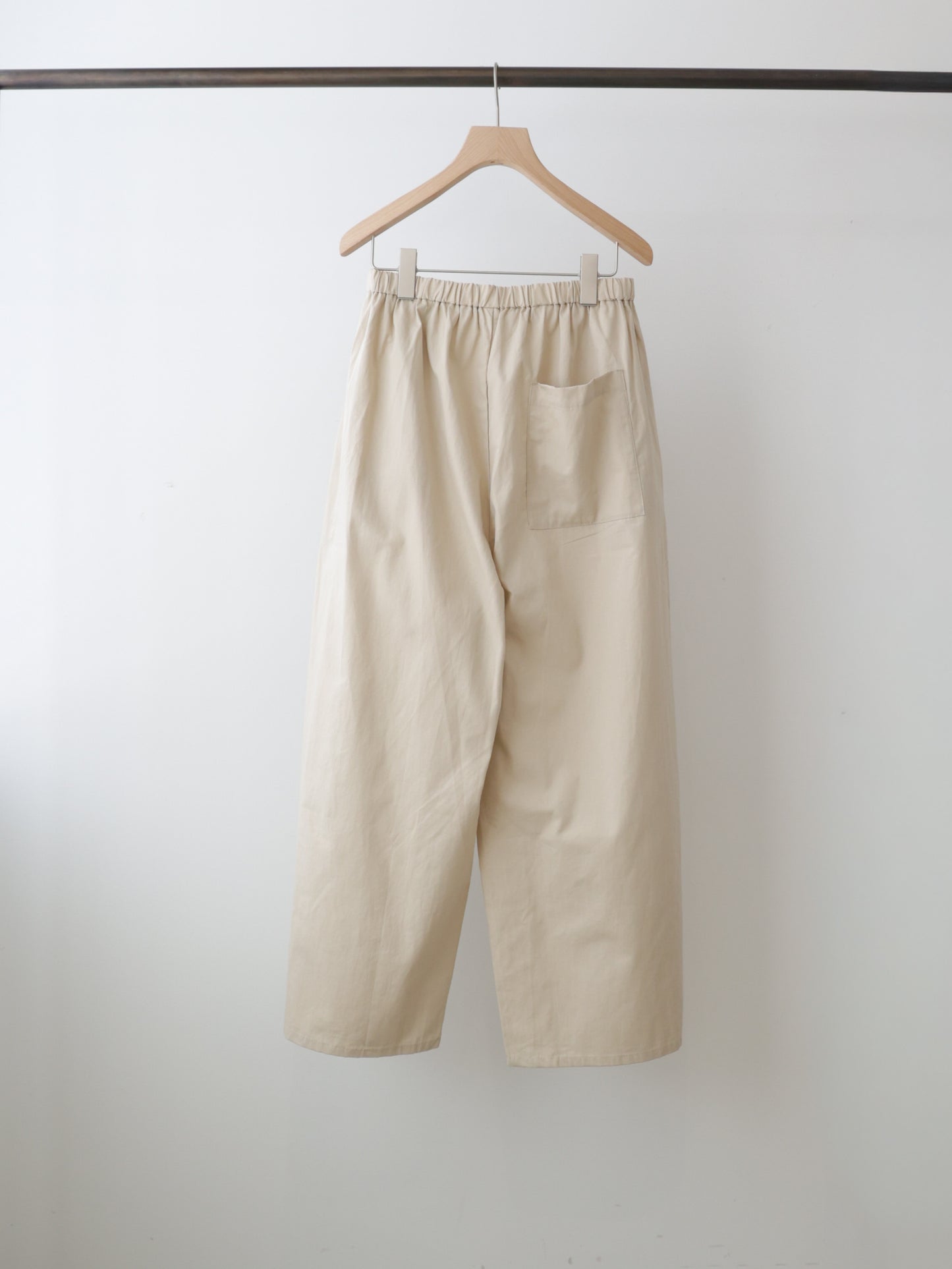 cottonlinen wide easy pants