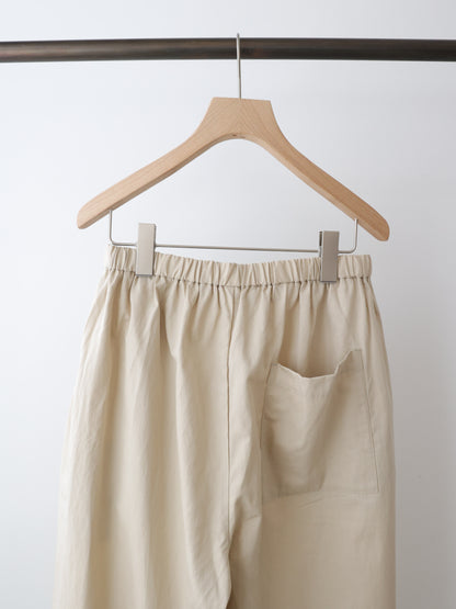 cottonlinen wide easy pants