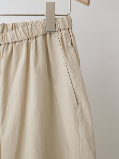 cottonlinen wide easy pants