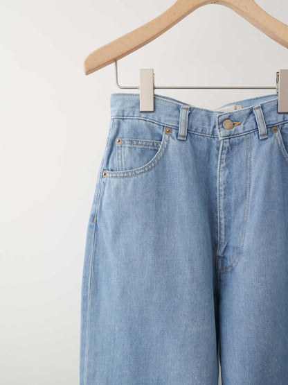 high waist straight denim