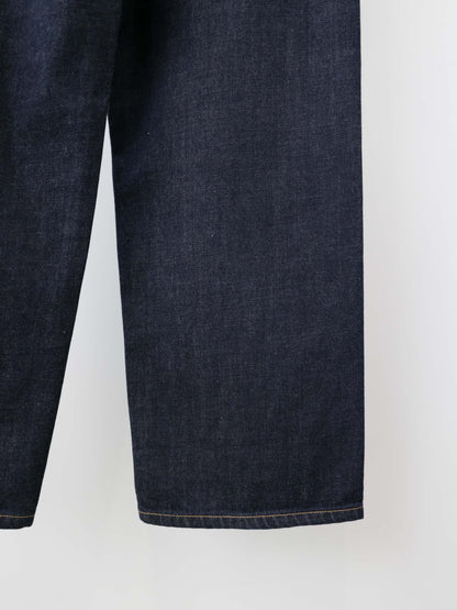 high waist straight denim