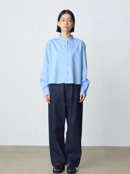 high waist straight denim