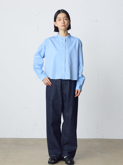 high waist straight denim