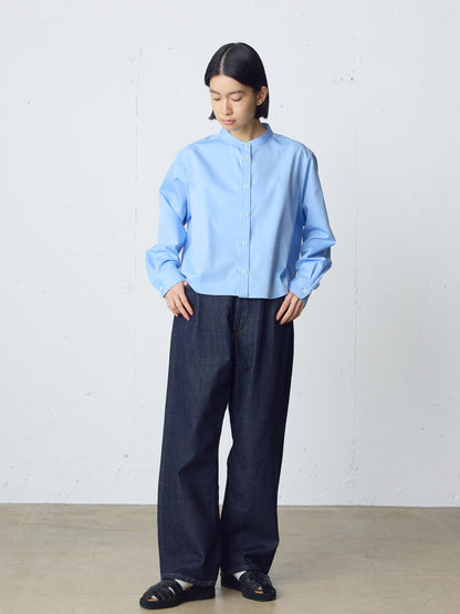 high waist straight denim