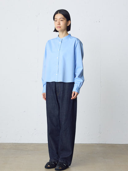 high waist straight denim