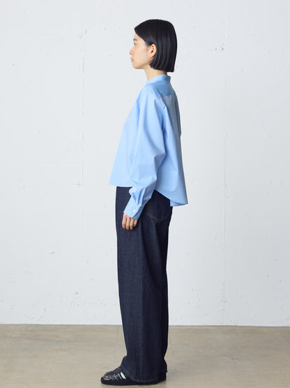 high waist straight denim