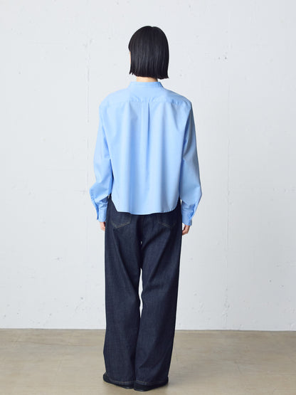 high waist straight denim