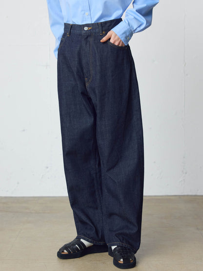 high waist straight denim
