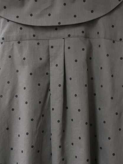 flat collar dots shirt