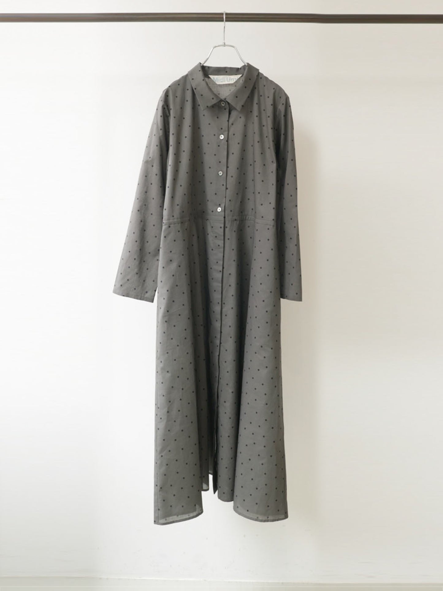 waist switching dots one-piece