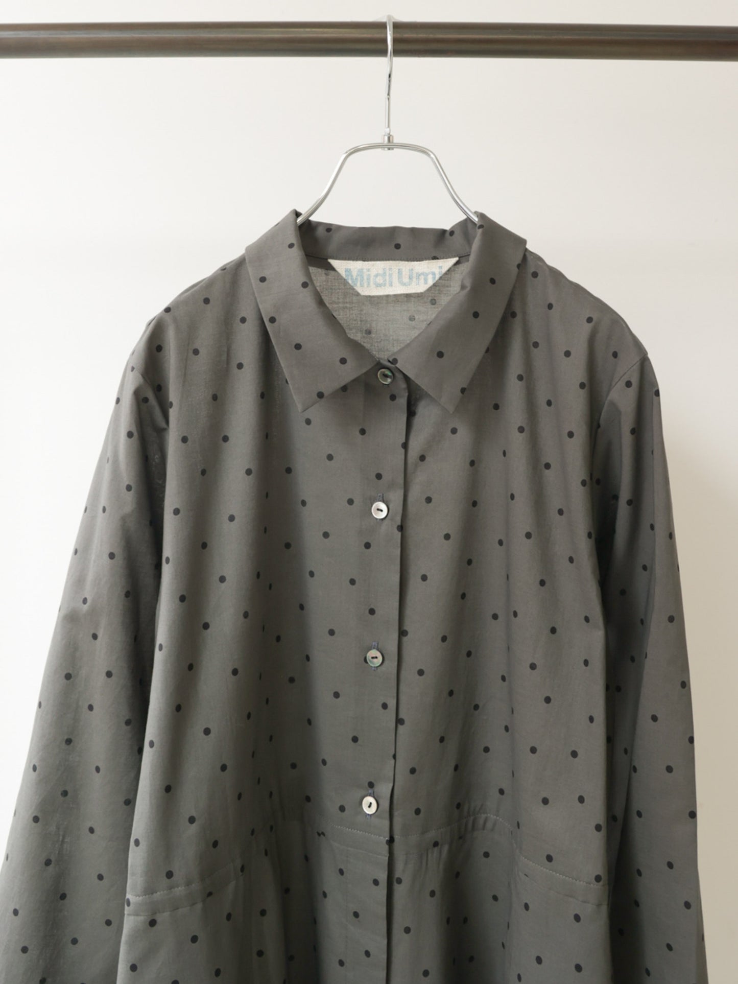 waist switching dots one-piece