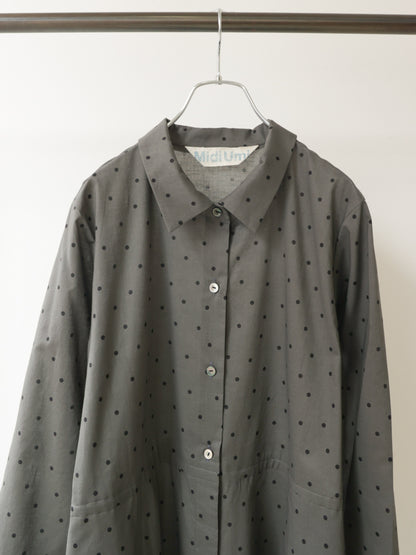 waist switching dots one-piece