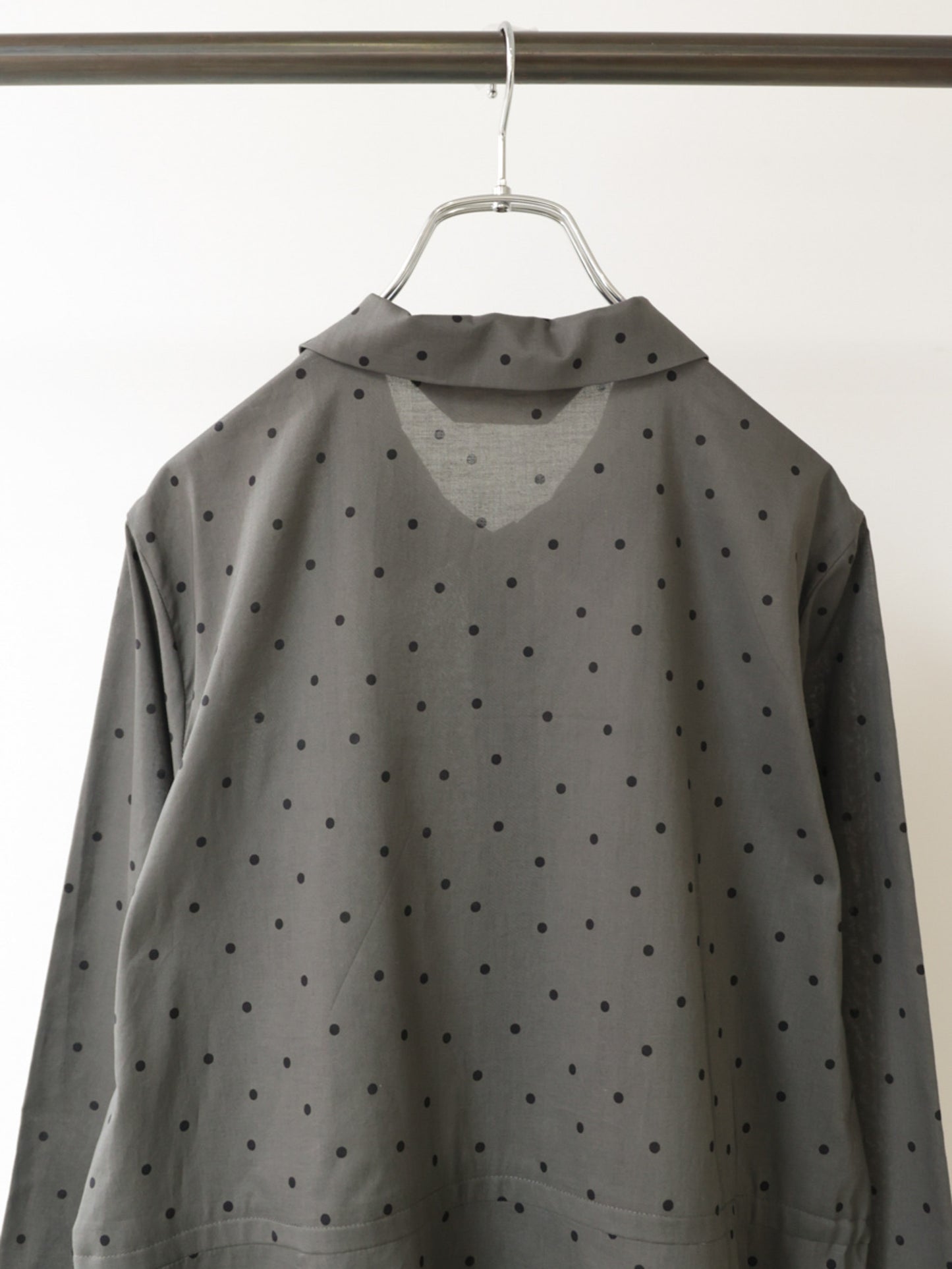 waist switching dots one-piece