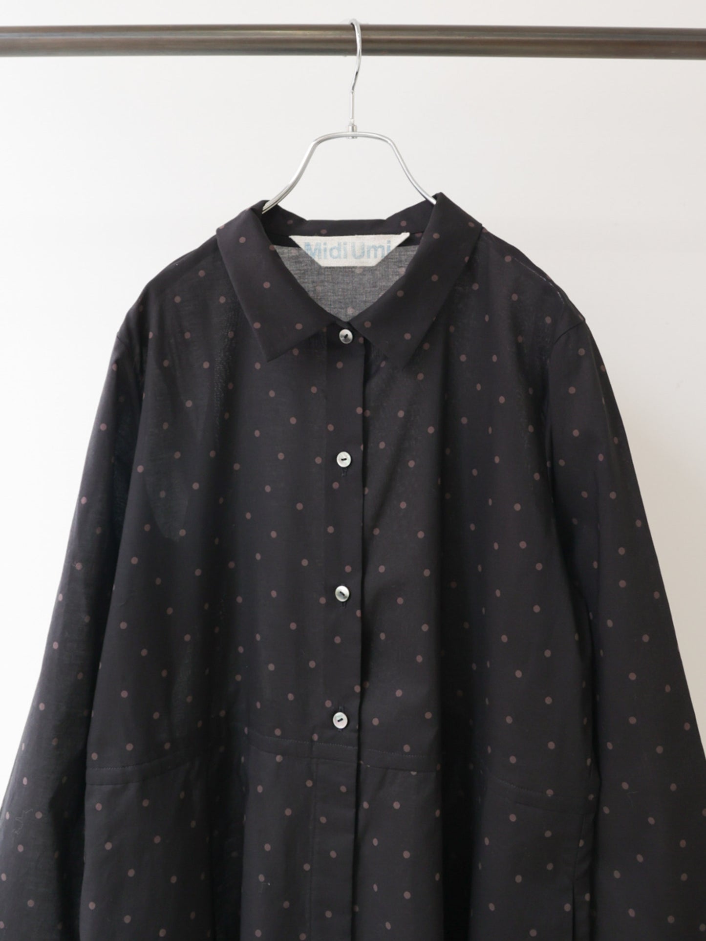 waist switching dots one-piece