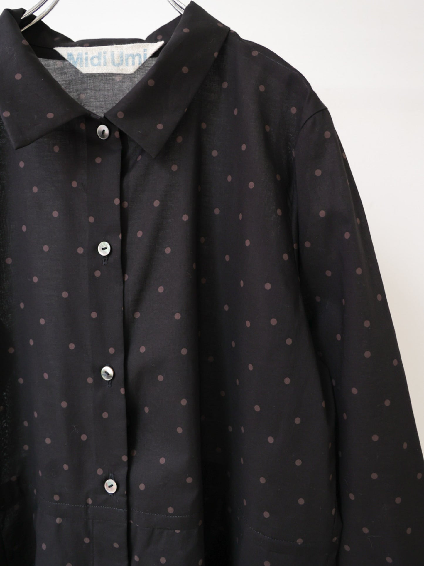 waist switching dots one-piece