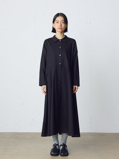 waist switching dots one-piece