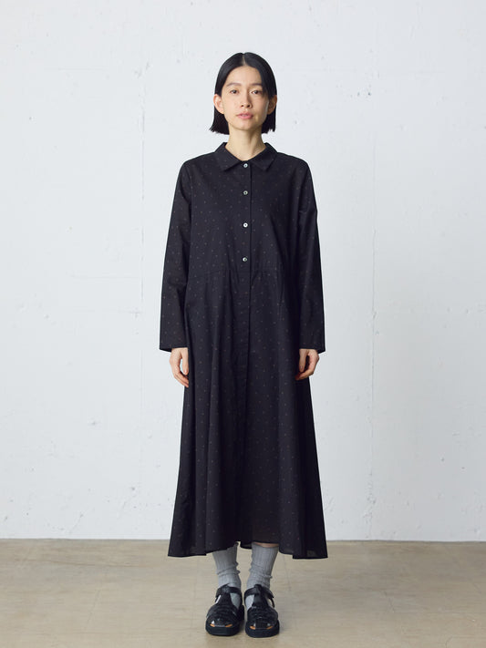 waist switching dots one-piece