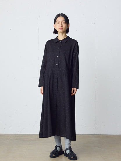 waist switching dots one-piece