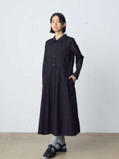 waist switching dots one-piece