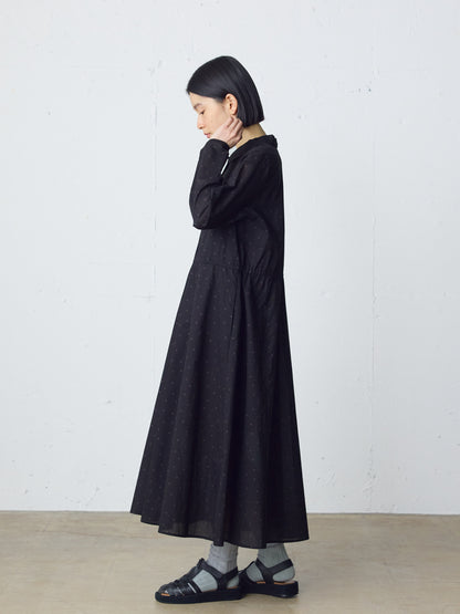 waist switching dots one-piece