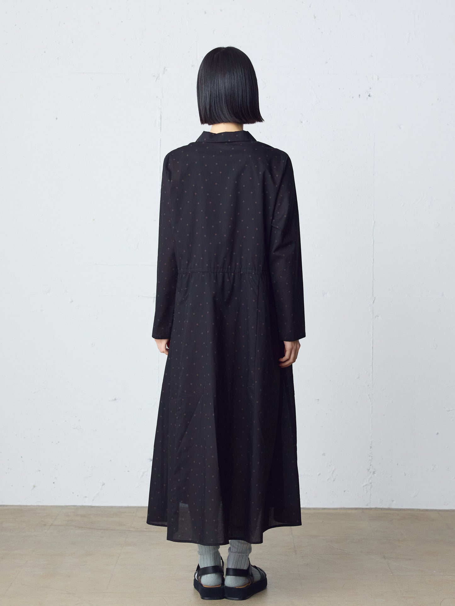 waist switching dots one-piece